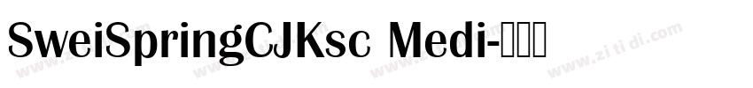 SweiSpringCJKsc Medi字体转换